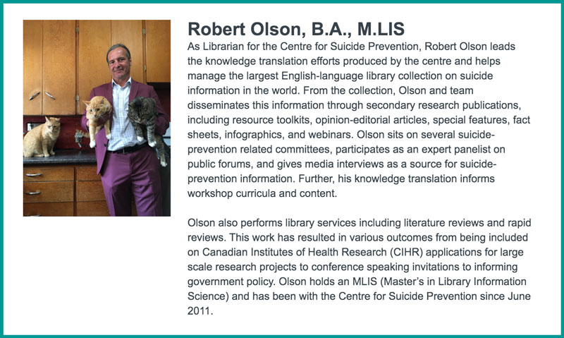 Robert Olson, B.A., M.LIS