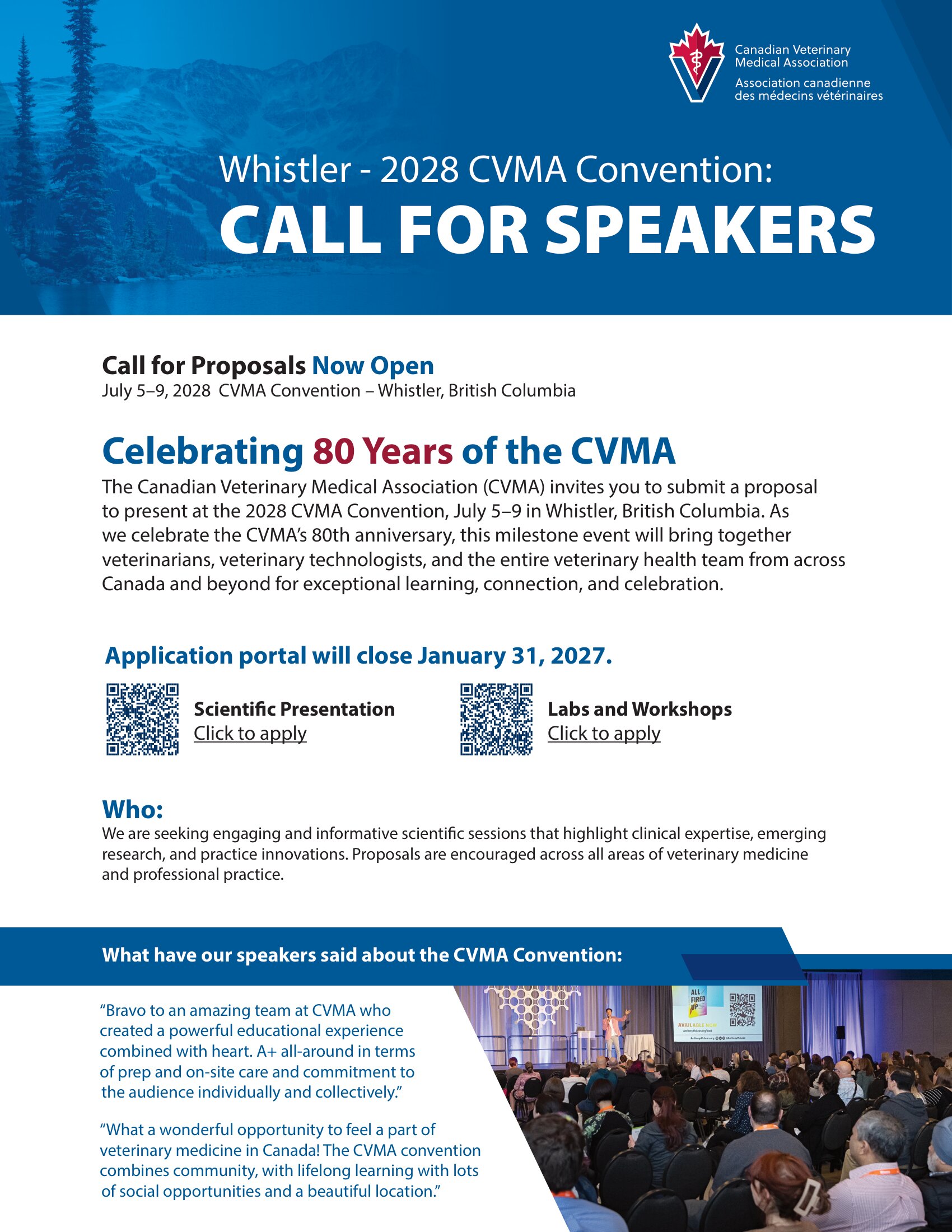 2028 Call for Speakers