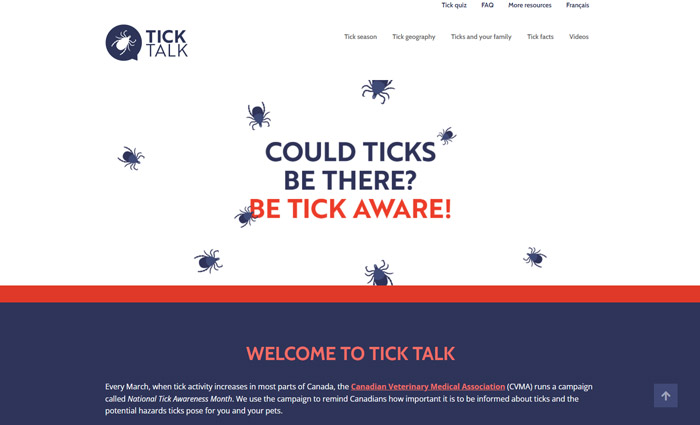 Tick Talk Website Screenshot